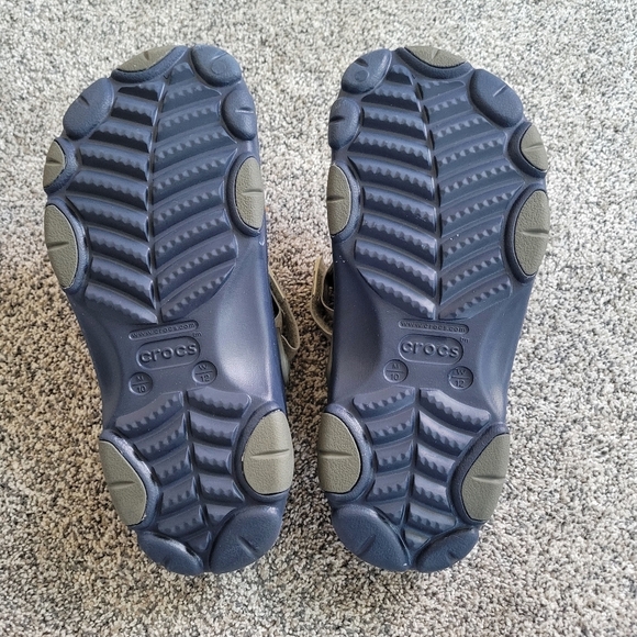 Classic Crocs All-Terrain Clogs Slides Blue Unisex Men's Sz 10 Woman's Sz 12 - Picture 3 of 5